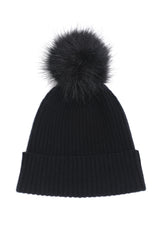 Sustainable Cashmere Hat - Black - Dongli Cashmere