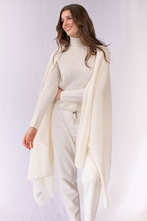 Cashmere Wrap-Marfil