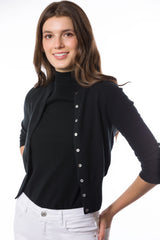 Cardigan court en cachemire durable 