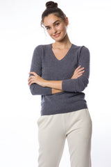 Sustainable Cashmere V-Neck Sweater