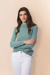 Maglione Bardot in cashmere sostenibile