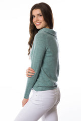 Pull col Bardot en cachemire durable