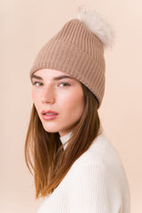 Sombrero Cashmere Sostenible-Camel