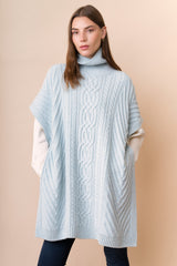 Cable Poncho